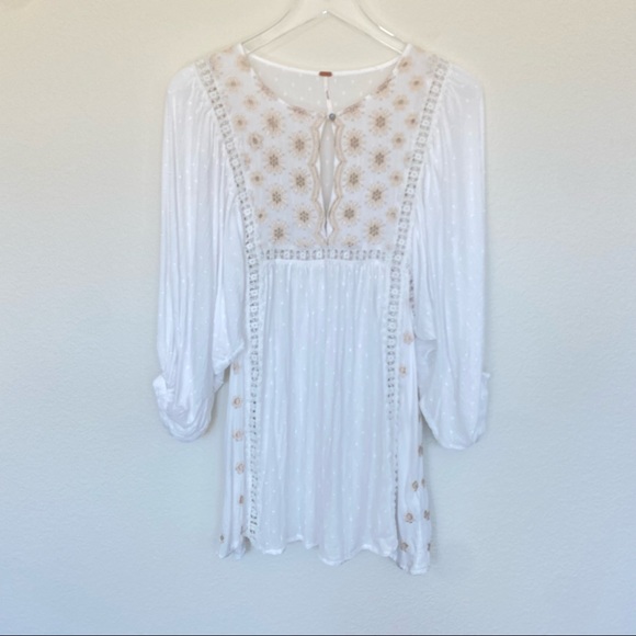 Free People Charlotte Ivory Tunic Dress | S - Picture 4 of 16